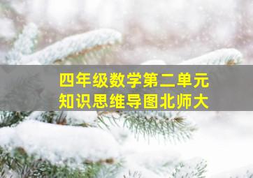 四年级数学第二单元知识思维导图北师大