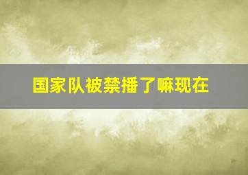 国家队被禁播了嘛现在