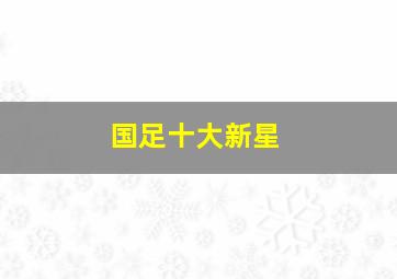 国足十大新星