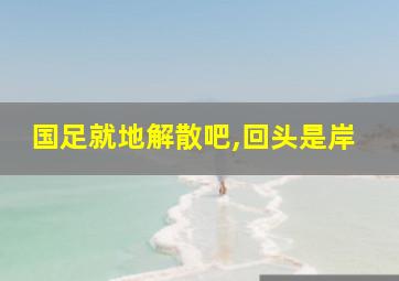 国足就地解散吧,回头是岸