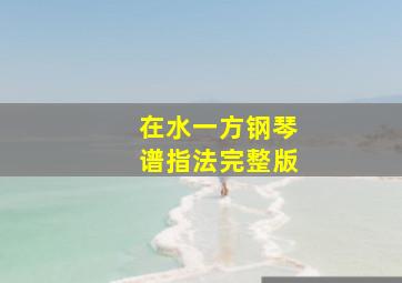 在水一方钢琴谱指法完整版