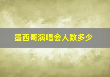 墨西哥演唱会人数多少