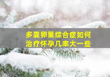 多囊卵巢综合症如何治疗怀孕几率大一些