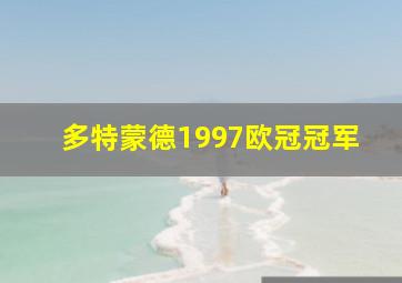 多特蒙德1997欧冠冠军