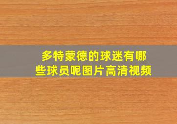 多特蒙德的球迷有哪些球员呢图片高清视频