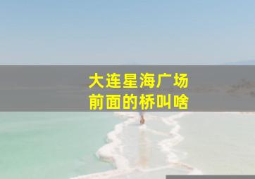 大连星海广场前面的桥叫啥