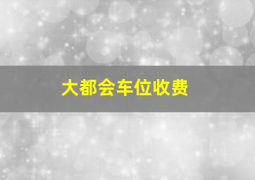 大都会车位收费