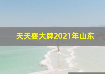 天天耍大牌2021年山东