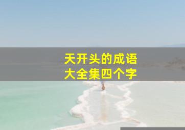 天开头的成语大全集四个字