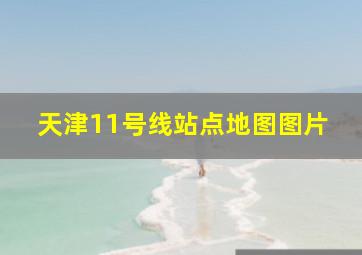 天津11号线站点地图图片