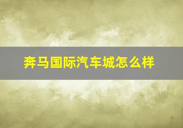 奔马国际汽车城怎么样