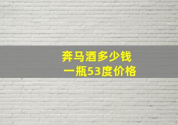 奔马酒多少钱一瓶53度价格