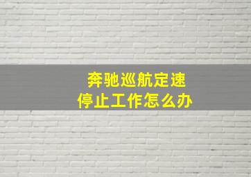 奔驰巡航定速停止工作怎么办