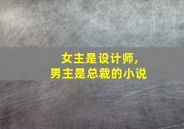 女主是设计师,男主是总裁的小说