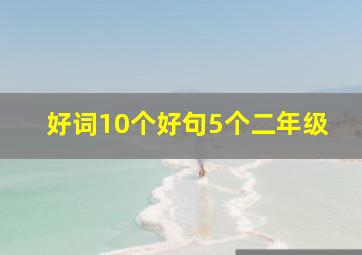 好词10个好句5个二年级