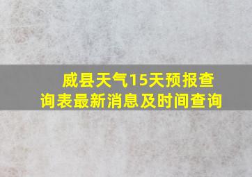 威县天气15天预报查询表最新消息及时间查询