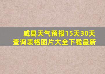 威县天气预报15天30天查询表格图片大全下载最新