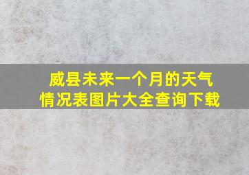 威县未来一个月的天气情况表图片大全查询下载