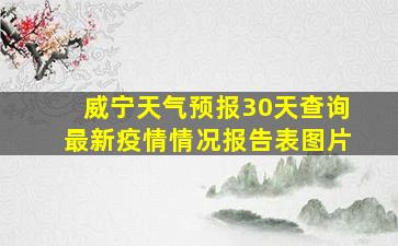 威宁天气预报30天查询最新疫情情况报告表图片