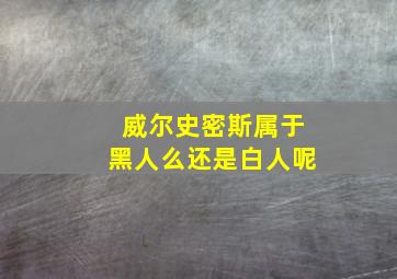 威尔史密斯属于黑人么还是白人呢