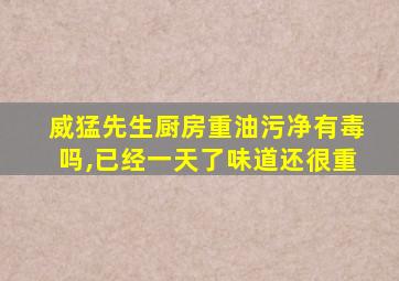 威猛先生厨房重油污净有毒吗,已经一天了味道还很重