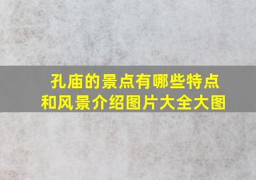 孔庙的景点有哪些特点和风景介绍图片大全大图