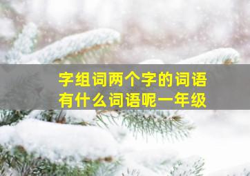 字组词两个字的词语有什么词语呢一年级