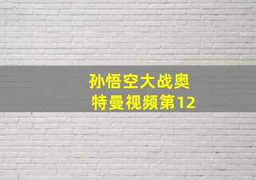 孙悟空大战奥特曼视频第12