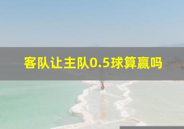 客队让主队0.5球算赢吗