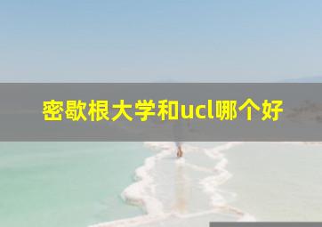 密歇根大学和ucl哪个好