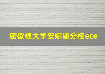 密歇根大学安娜堡分校ece