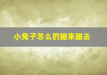 小兔子怎么的蹦来蹦去