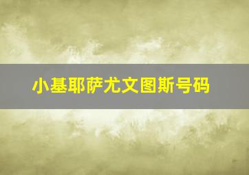 小基耶萨尤文图斯号码