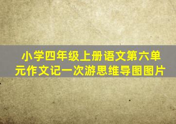 小学四年级上册语文第六单元作文记一次游思维导图图片