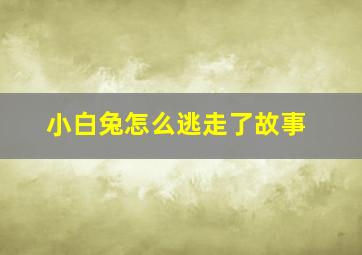 小白兔怎么逃走了故事