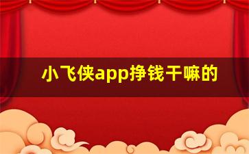 小飞侠app挣钱干嘛的