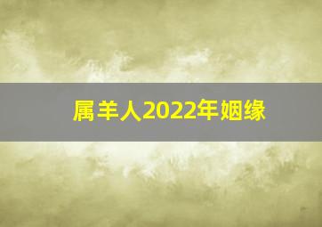 属羊人2022年姻缘