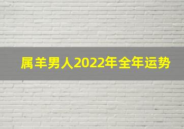 属羊男人2022年全年运势