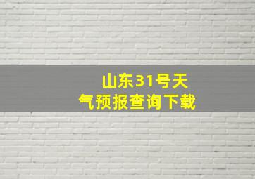 山东31号天气预报查询下载