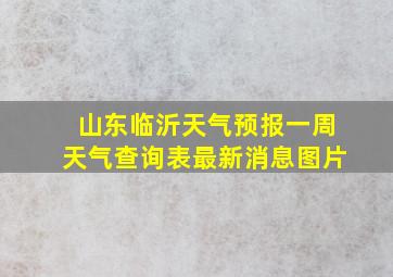 山东临沂天气预报一周天气查询表最新消息图片