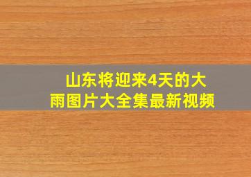 山东将迎来4天的大雨图片大全集最新视频