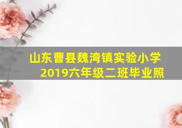 山东曹县魏湾镇实验小学2019六年级二班毕业照