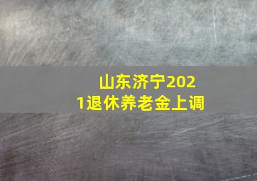 山东济宁2021退休养老金上调