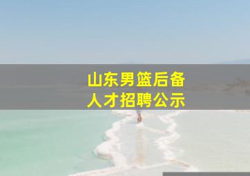 山东男篮后备人才招聘公示