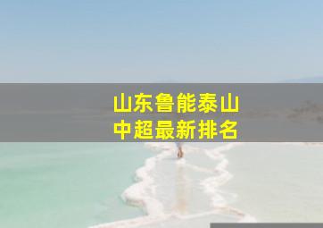 山东鲁能泰山中超最新排名