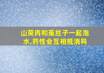 山萸肉和菟丝子一起泡水,药性会互相抵消吗