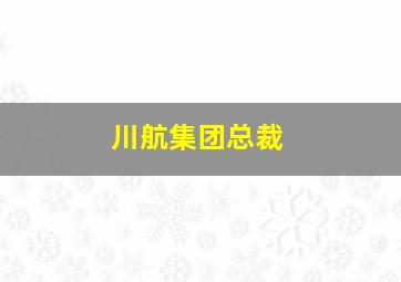 川航集团总裁