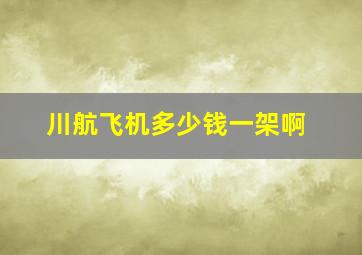 川航飞机多少钱一架啊