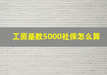 工资基数5000社保怎么算