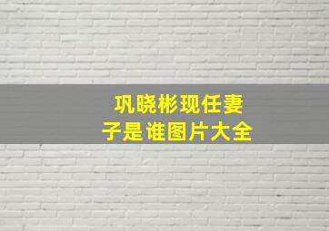 巩晓彬现任妻子是谁图片大全